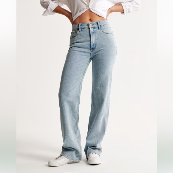 Abercrombie and fitch High Rise 90s Relaxed Jean size 27 - Picture 2 of 14